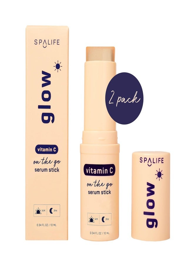 SpaLife Beauty Glow Vitamin C Serum Stick – Solid Face Serum for Dark Spots & Discoloration – Hydrating Balm for Radiant Skin – Travel-Friendly for Use On-the-Go – AM & PM Skincare Routine - Image 2